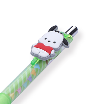 Sanrio Pochacco Gel Pen - 0.5 mm - Green Ink - Stationery Pal