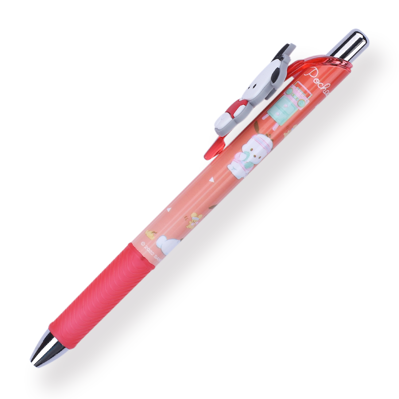 Sanrio Pochacco Gel Pen - 0.5 mm - Red Ink - Stationery Pal