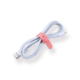 Silicone Cable Tie - Pack of 4 - Pink - Stationery Pal