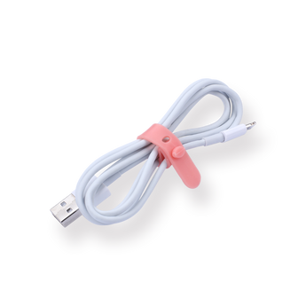 Silicone Cable Tie - Pack of 4 - Pink - Stationery Pal