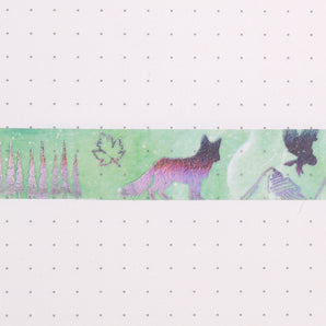 Silver Foil Washi Tape - Forest - Stationery Pal