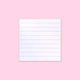 Square Ruled Sticky Notes - White - Stationery Pal