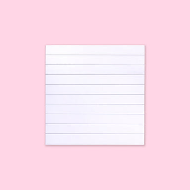 Square Ruled Stikcky Notes - White