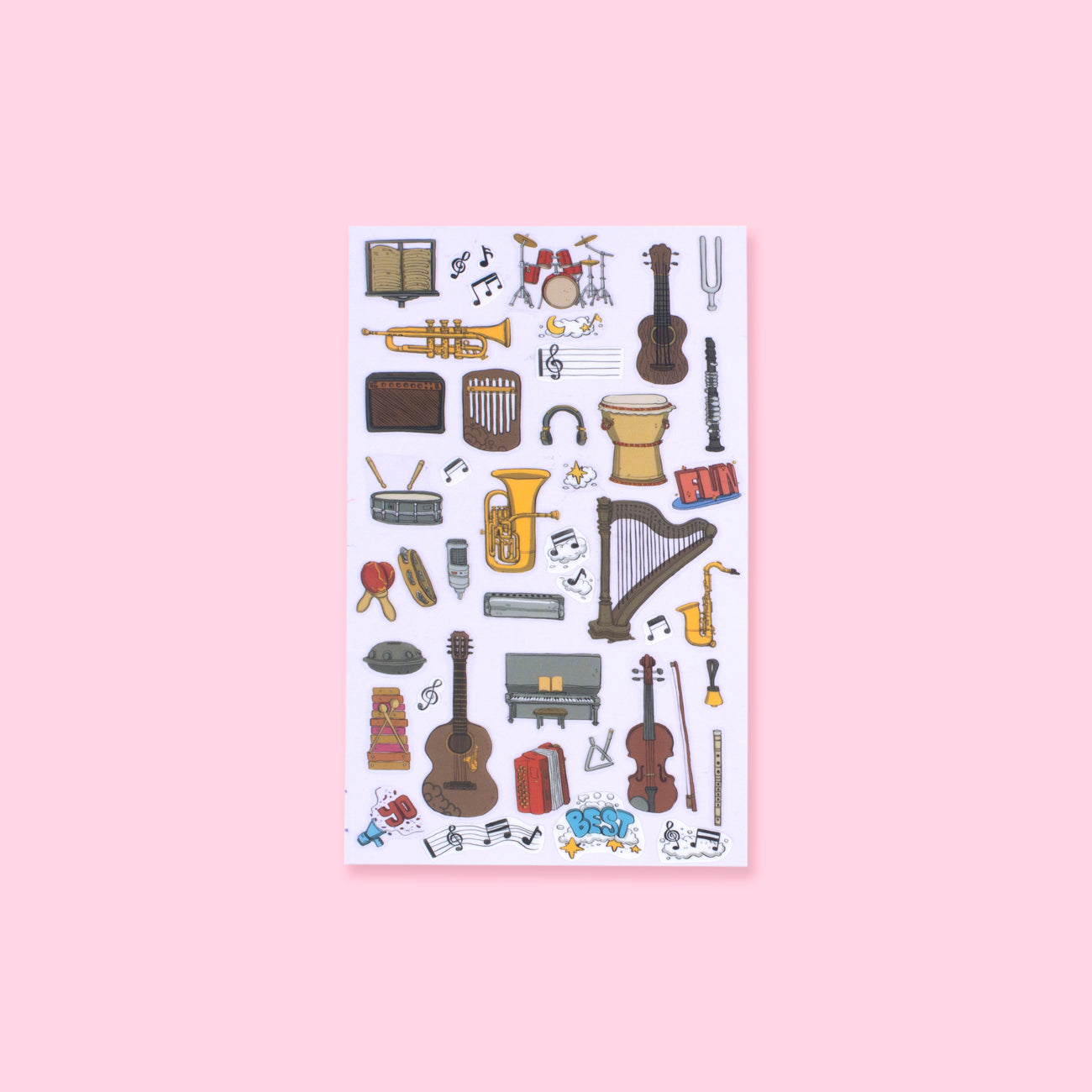 Stationery Pal Original Stickers - Musical Instruments