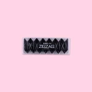 Sun-Star Polygon Zigzag Eraser - Black - Stationery Pal