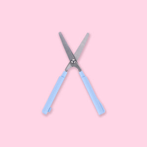 Sun-Star Stickyle Scissors - Compact Type - Blue - Stationery Pal