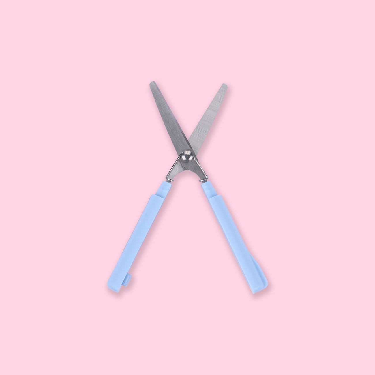 Sun-Star Stickyle Scissors - Compact Type - Blue - Stationery Pal