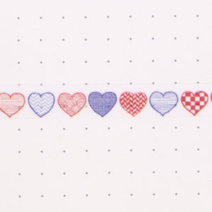 Thin Washi Tape - Heart - Stationery Pal