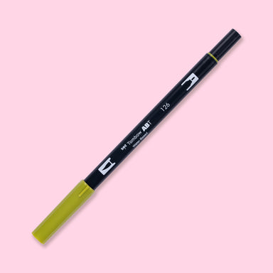 Tombow Dual Brush Pen - 126 - Light Olive - Stationery Pal