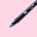 Tombow Dual Brush Pen - 401 - Aqua - Stationery Pal