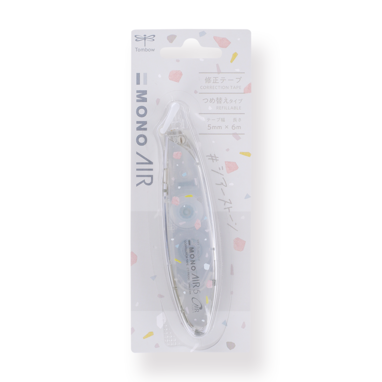 Tombow MONO Air Pen Type Correction Tape - Sheer Stone 2023 - Ash Gray - Stationery Pal