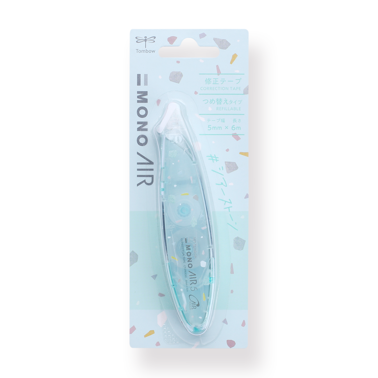 Tombow MONO Air Pen Type Correction Tape - Sheer Stone 2023 - Mist Green - Stationery Pal