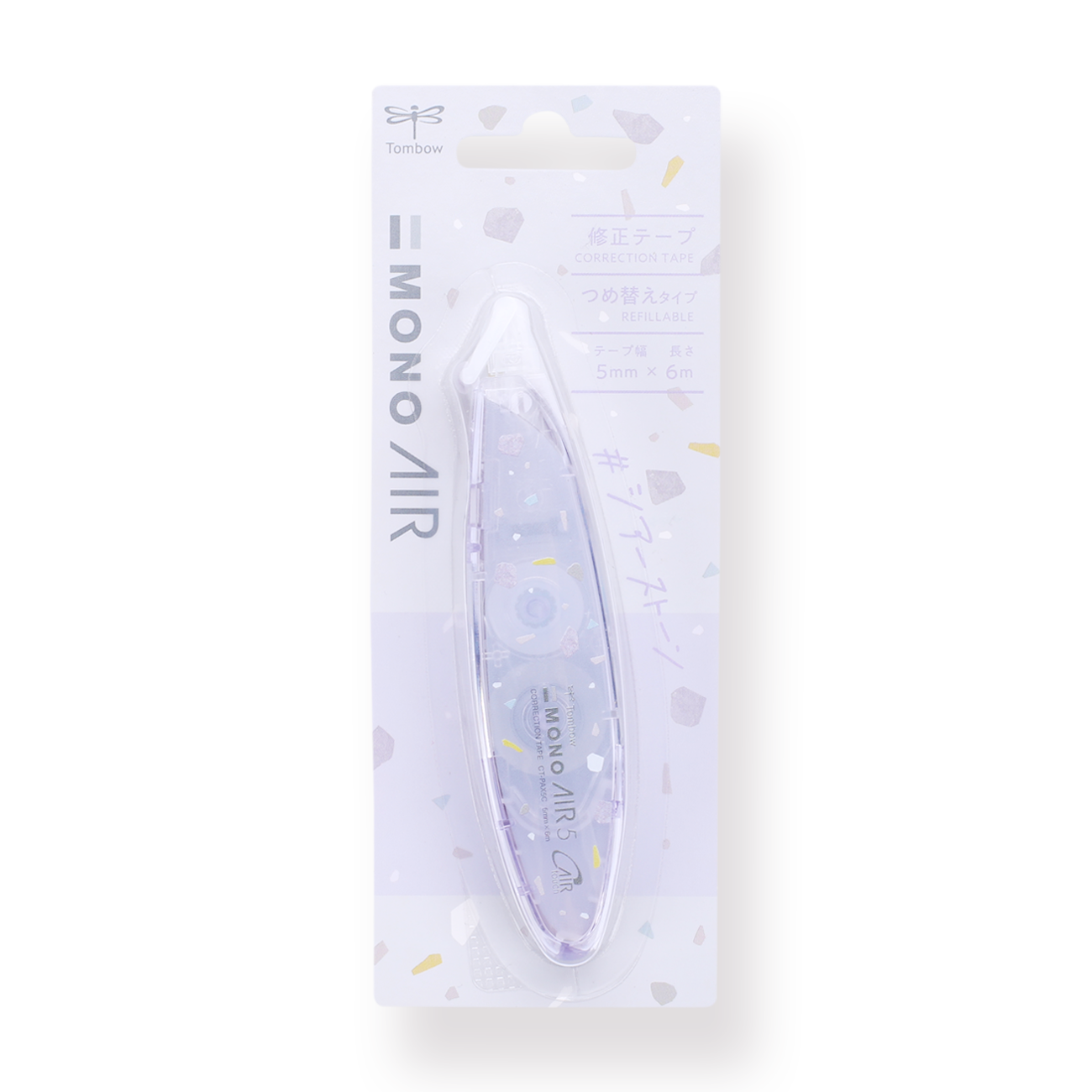 Tombow MONO Air Pen Type Correction Tape - Sheer Stone 2023 - Pale Purple - Stationery Pal