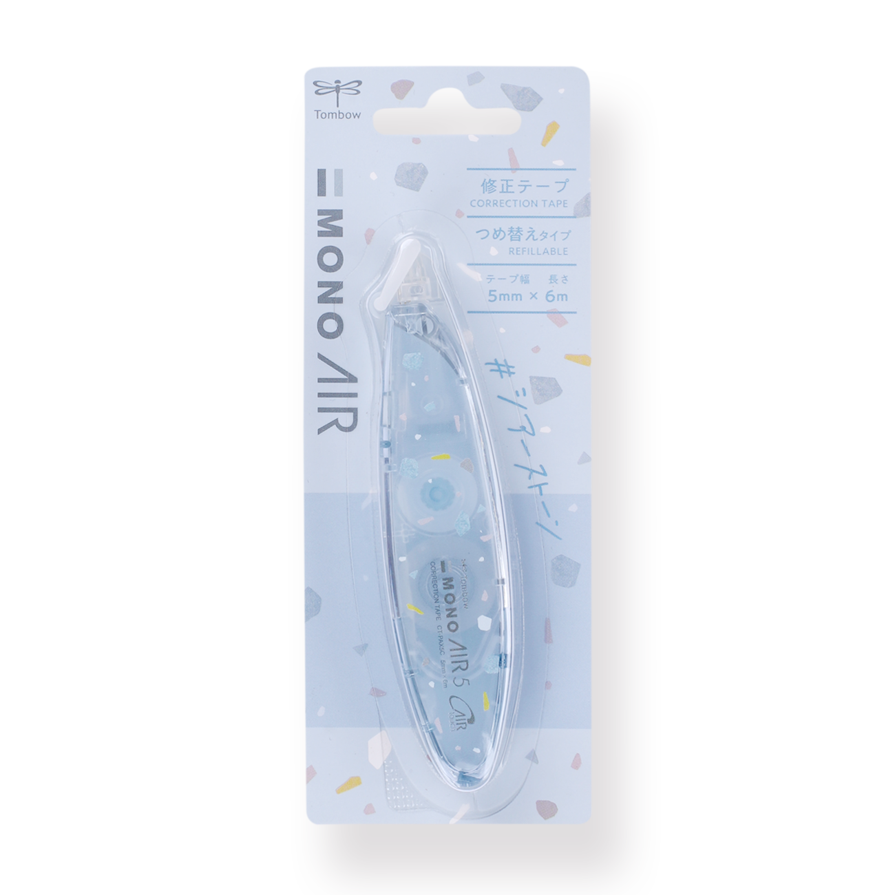 Tombow MONO Air Pen Type Correction Tape - Sheer Stone 2023 - Powder Blue - Stationery Pal