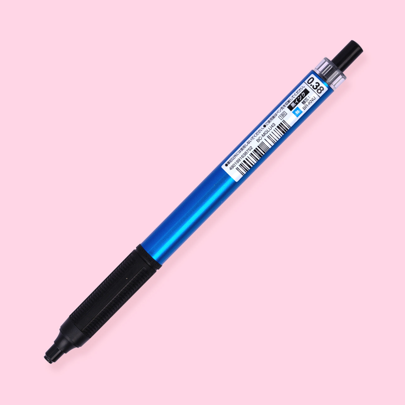 Tombow MONO Graph Lite Oil-Based Ballpoint Pen - Light Blue - Black Ink - 0.38 mm
