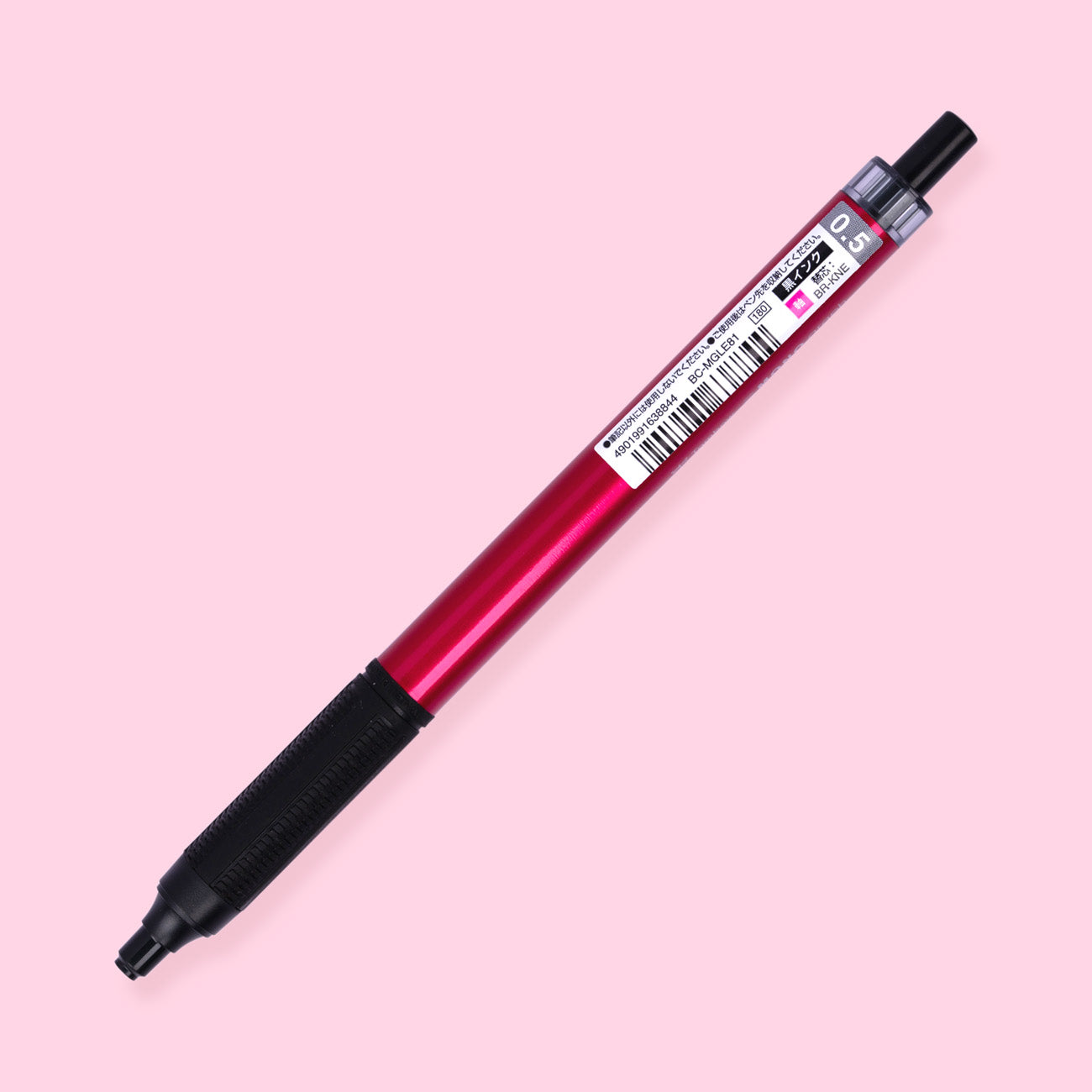 Tombow MONO Graph Lite Oil-Based Ballpoint Pen - Pink - Black Ink - 0.5 mm