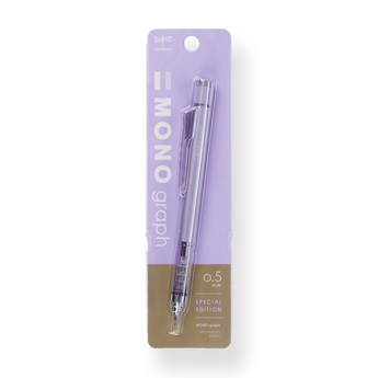 Tombow MONO Graph Mechanical Pencil - 0.5 mm - 10th Anniversary - Lavender - Stationery Pal