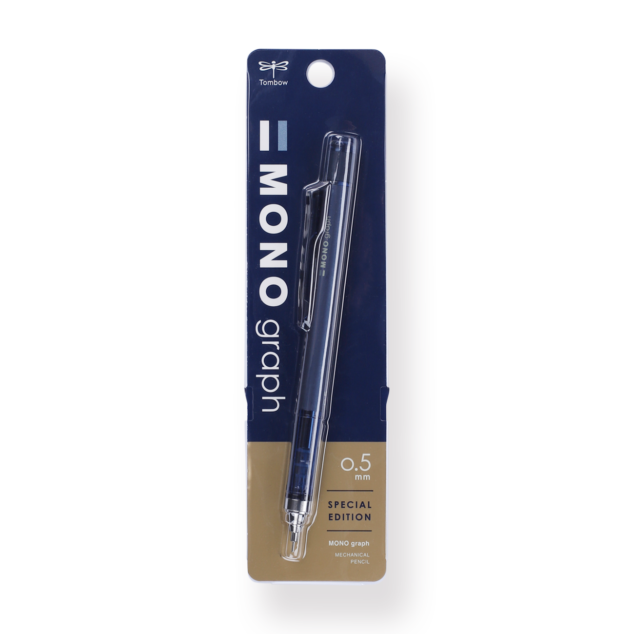 Tombow MONO Graph Mechanical Pencil - 0.5 mm - 10th Anniversary - Navy Blue - Stationery Pal
