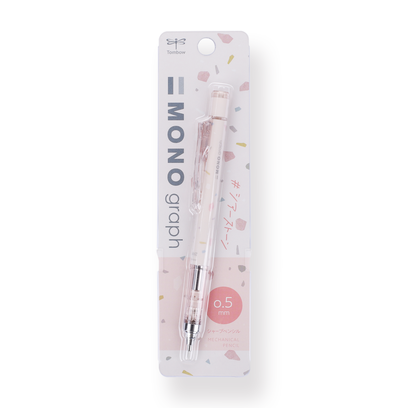Tombow MONO Graph Mechanical Pencil - Sheer Stone 2023 - 0.5 mm - Pink Beige - Stationery Pal