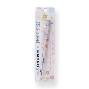 Tombow MONO Graph x Rilakkuma Mechanical Pencil - 0.5 mm - Pink Body - Stationery Pal