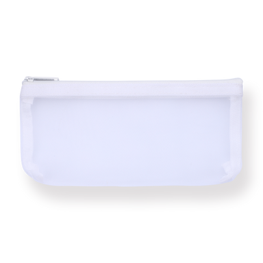 Translucent Pencil Pouch - White - Stationery Pal