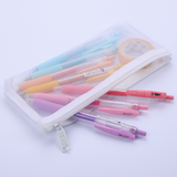 Translucent Pencil Pouch - White - Stationery Pal