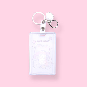 Transparent Card Holder - Girl - Stationery Pal