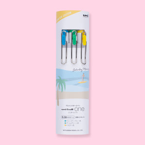 Uni-Ball One Weekend Limited Edition Gel Pen Set - 0.38 mm - Saturday Morning - Stationery Pal