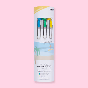 Uni-Ball One Weekend Limited Edition Gel Pen Set - 0.38 mm - Saturday Morning - Stationery Pal