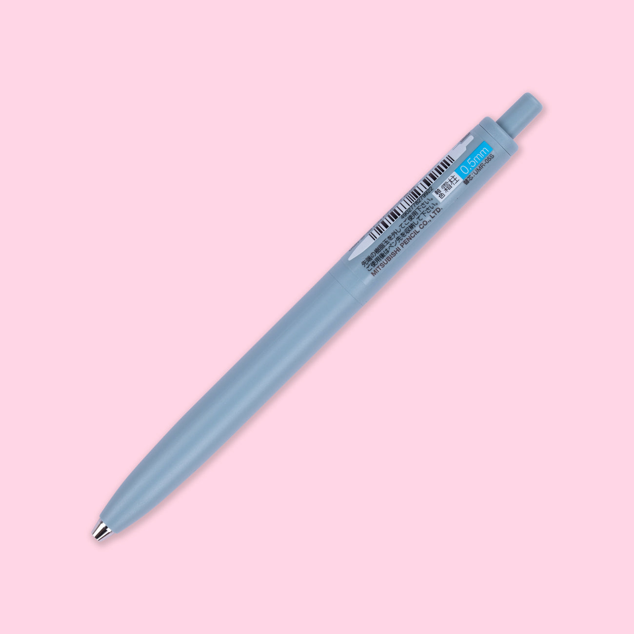 Uni-ball One F Gel Pen - 0.5 mm - Fade Blue - Black Ink