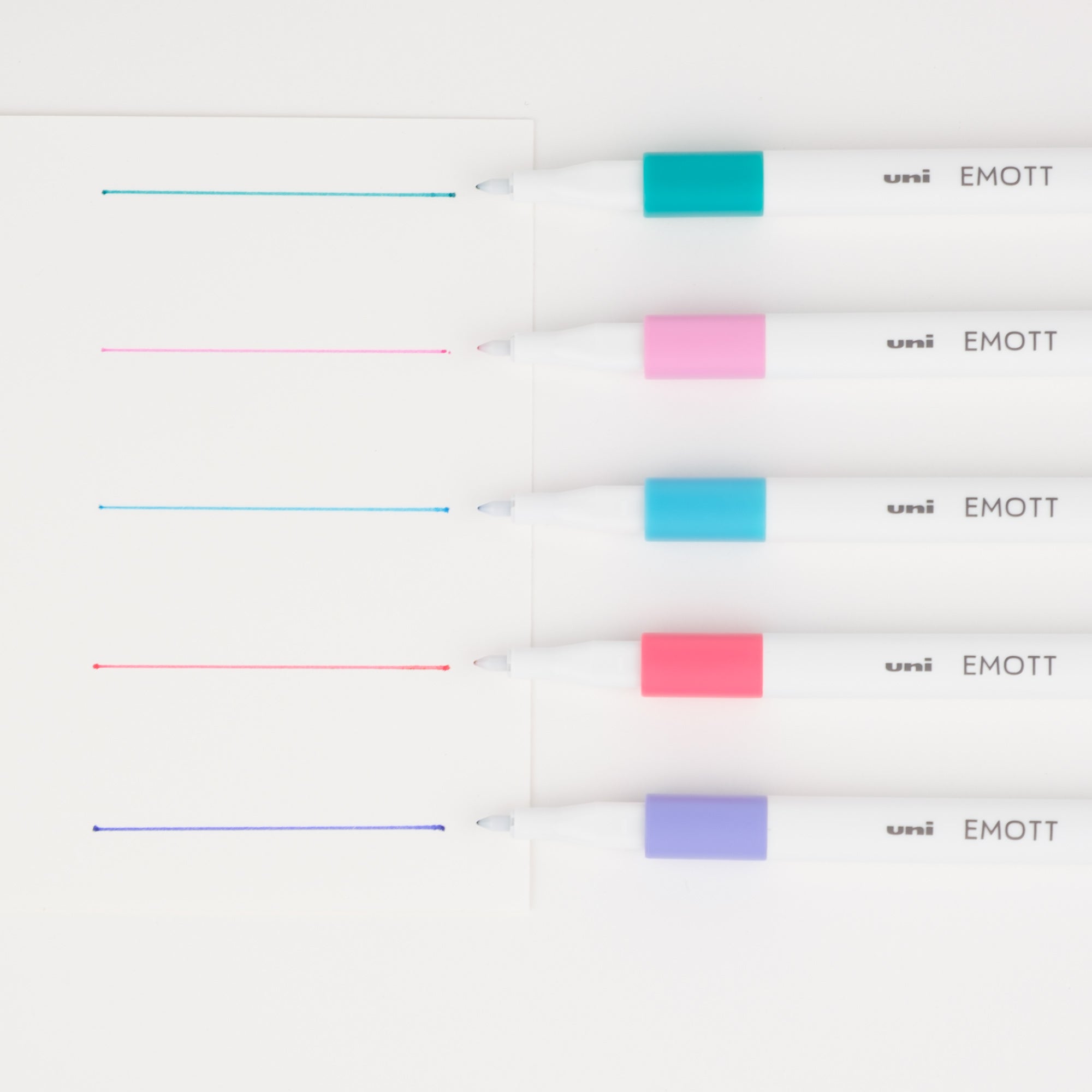 Uni Emott Ever Fine Marking Sign Pen - 0.4 mm - 5 Color Set - No.5 Candy Pop Color