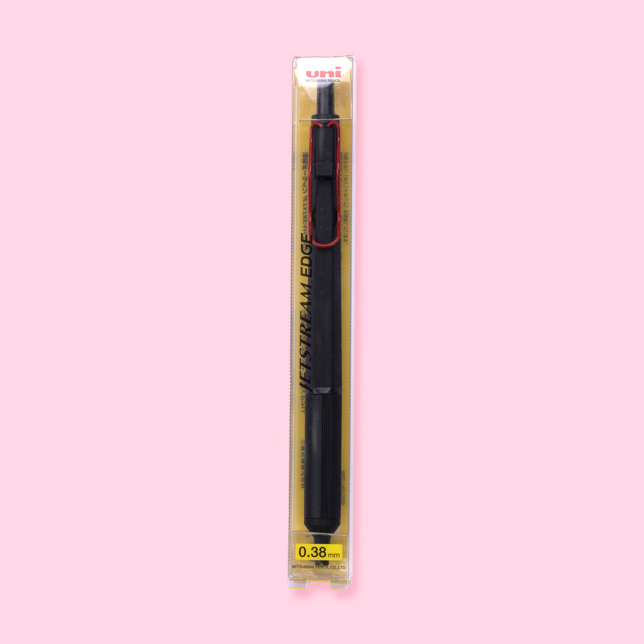 Uni Jetstream Edge Ballpoint Pen - 0.38 mm - Black Red