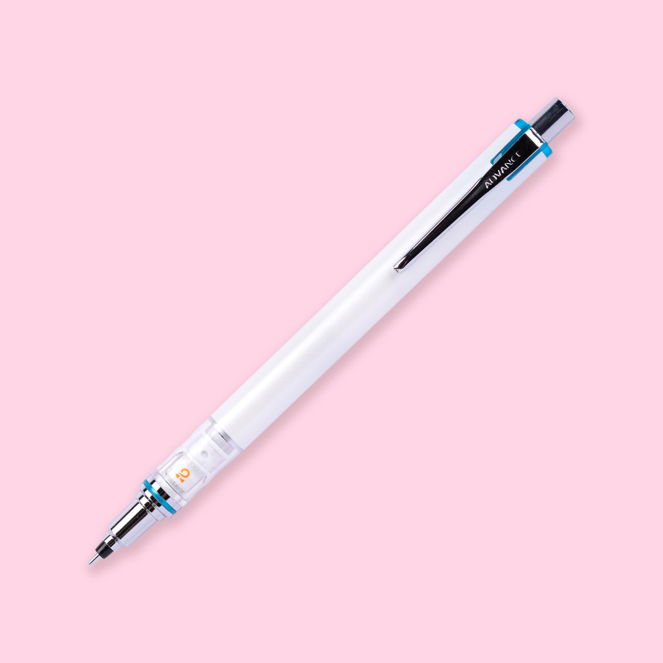 Uni Kuru Toga Mechanical Pencil 0.5 mm: Auto Rotating Leads - White - Stationery Pal