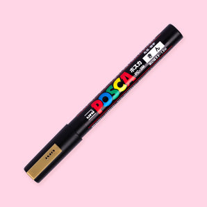 Uni Posca Paint Marker PC-3M - Fine Point - Gold - Stationery Pal