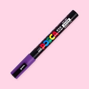 Uni Posca Paint Marker PC-3M - Fine Point - Purple - Stationery Pal