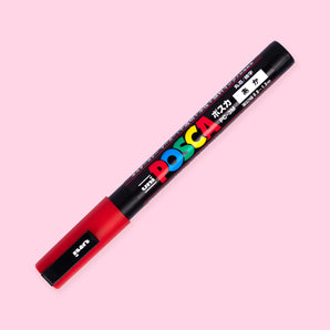 Uni Posca Paint Marker PC-3M - Fine Point - Red - Stationery Pal