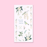 Washi Retro Flower Stickers - Set of 6 - Stationery Pal