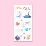 Washi Weather/Mood Sticker - Set of 6 - Stationery Pal