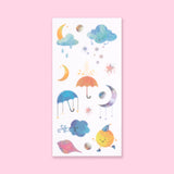 Washi Weather/Mood Sticker - Set of 6 - Stationery Pal