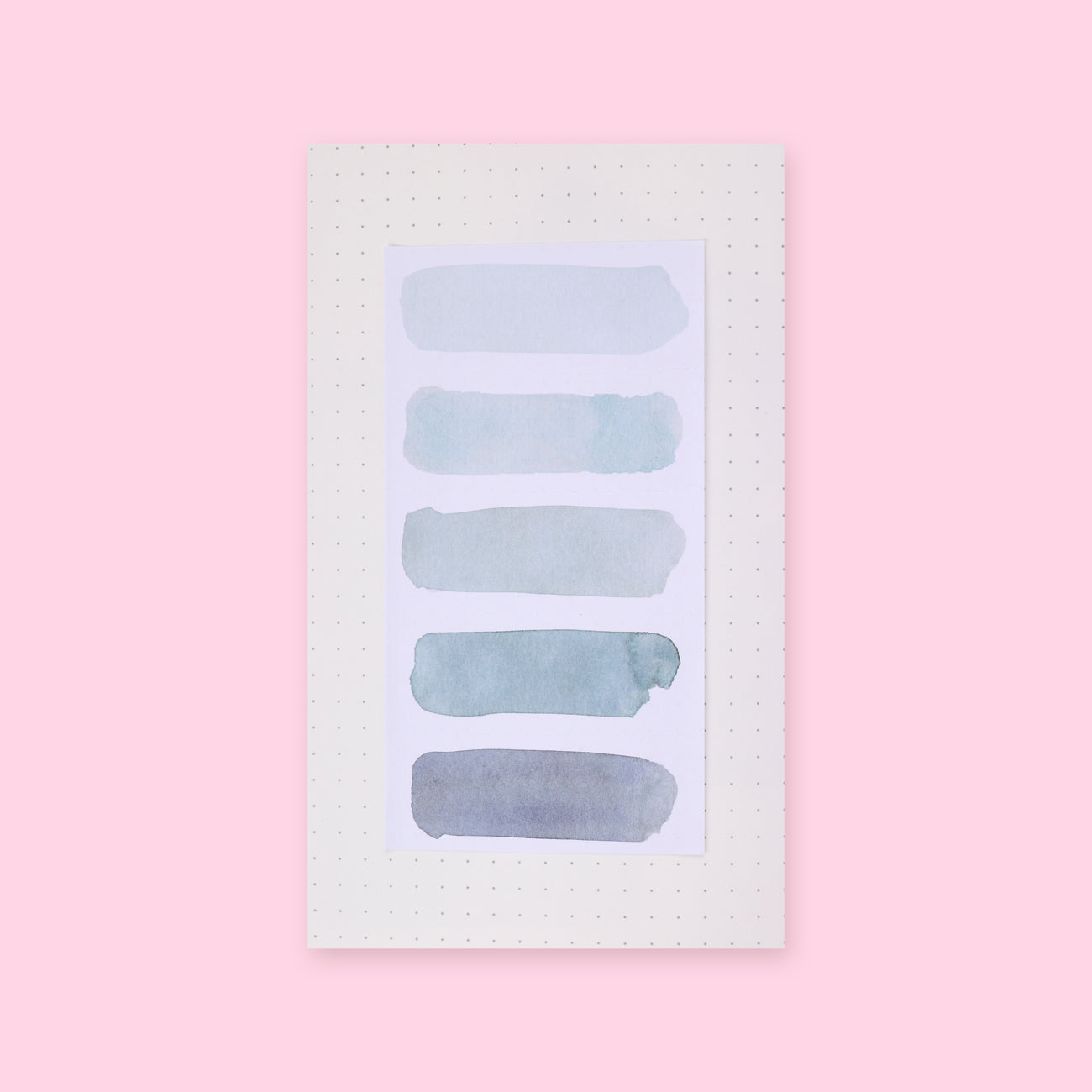 Watercolor Brushstroke Sticky Notes - Blue