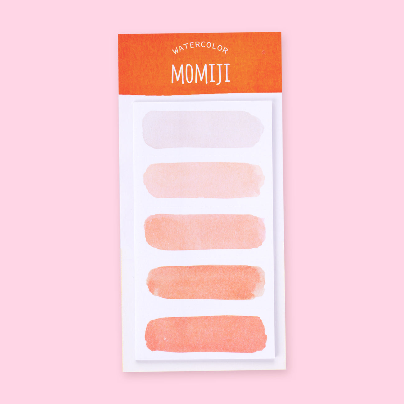 Watercolor Brushstroke Sticky Notes - Orange – Stationery Pal