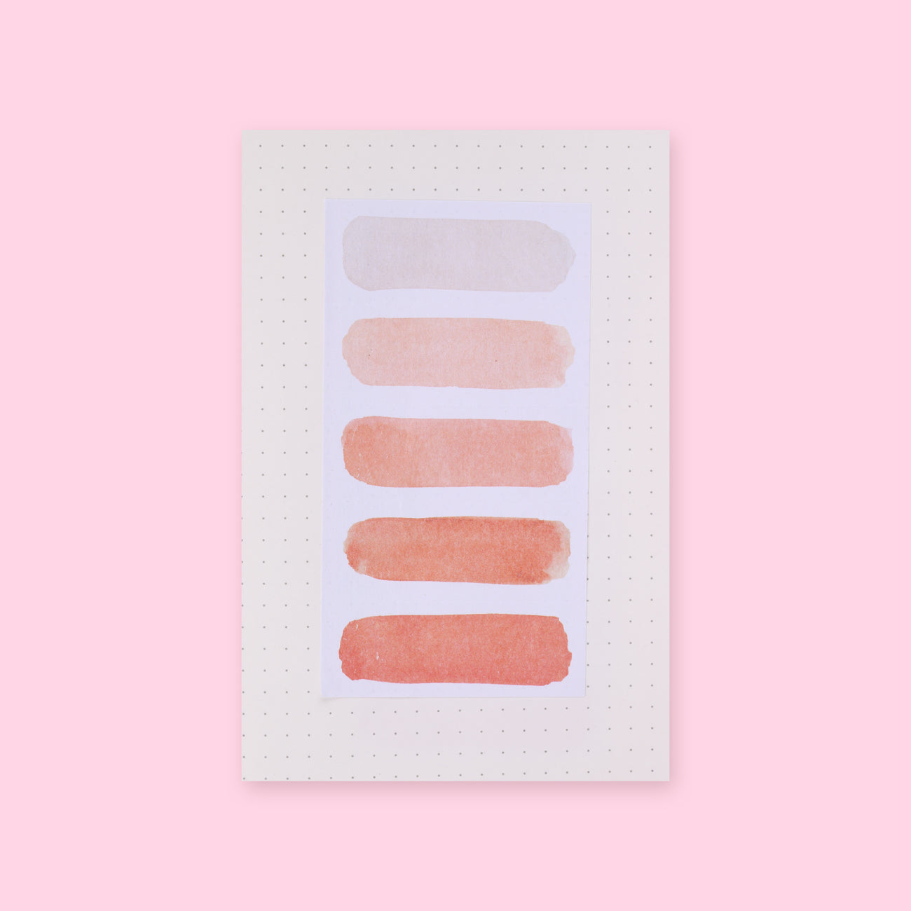Watercolor Brushstroke Sticky Notes - Orange – Stationery Pal