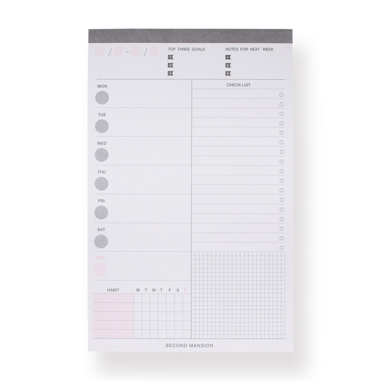 Weekly Planner Notepad Stationery Pal