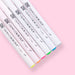 Kuretake Zig Clean Colour Dot Single Marker - Set of 6 - Highlight Colors - Stationery Pal