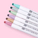 Kuretake Zig Clean Colour Dot Single Marker - Set of 6 - Mild Smoky