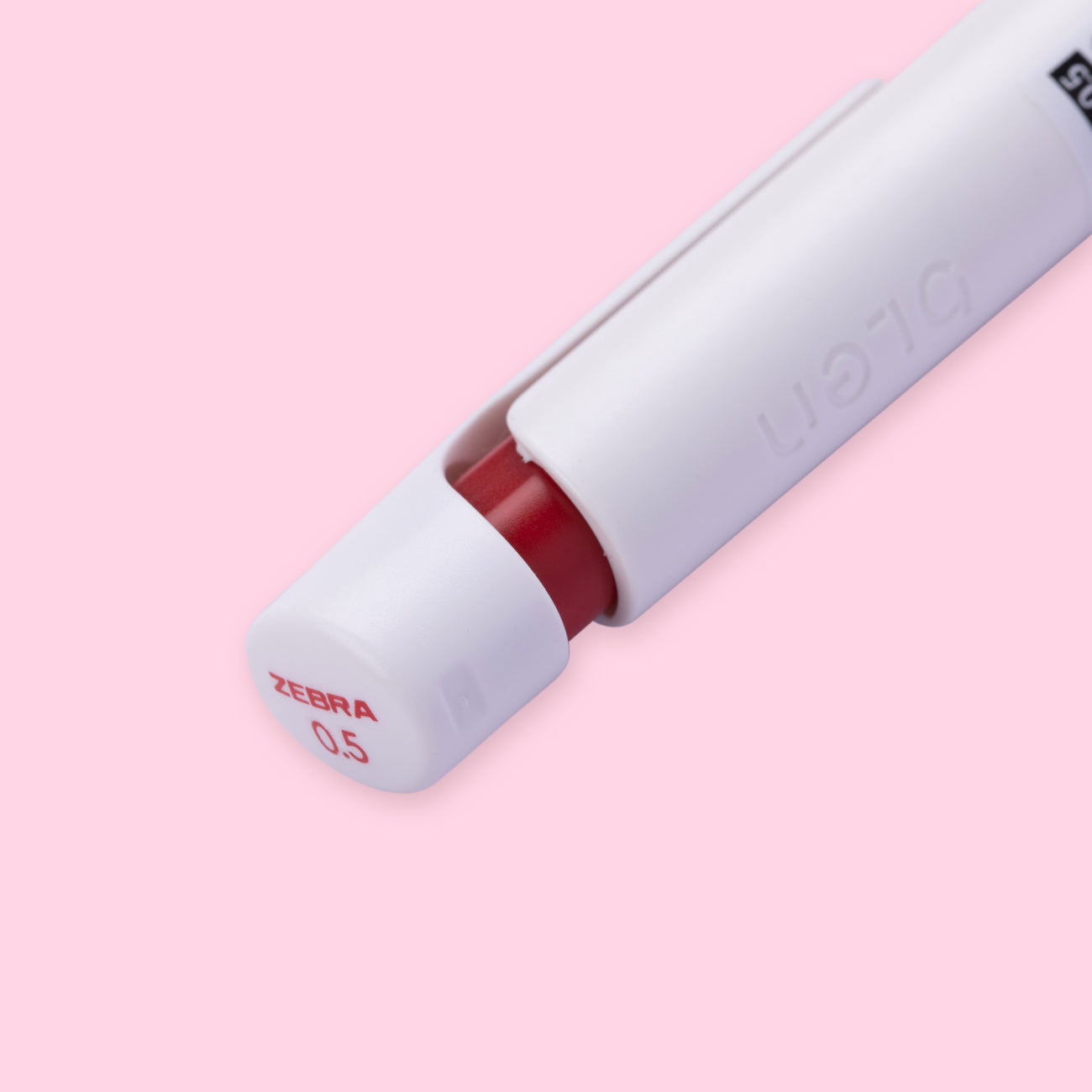 Zebra Blen Ballpoint Pen - 0.5 mm - White Body - Red Ink