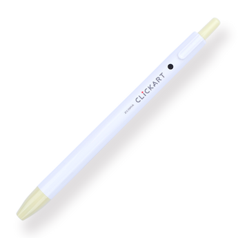 Zebra Clickart Retractable Sign Pen - 0.6 mm - Lemon - Stationery Pal