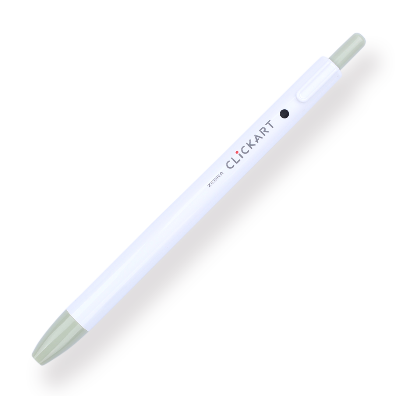 Zebra Clickart Retractable Sign Pen - 0.6 mm - Light Khaki - Stationery Pal