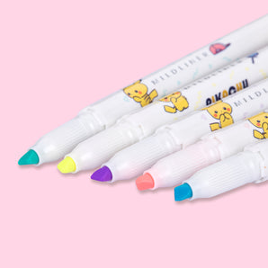 Zebra Mildliner Double-Sided Highlighter Limited Edition Set - Fine / Bold - Baby Pikachu - Stationery Pal