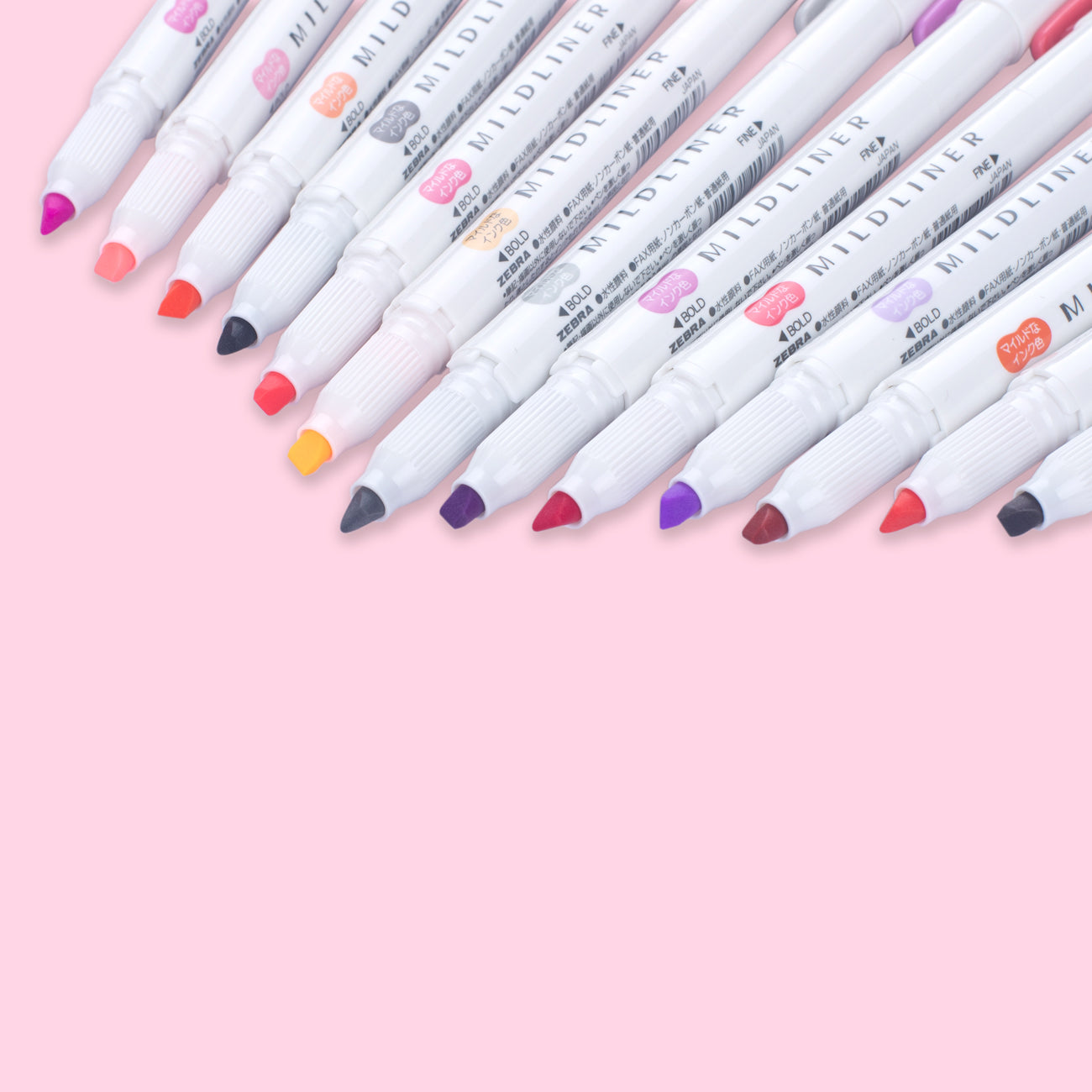 Zebra Mildliner highlighter pen set, 25 Pastel Color set (Count